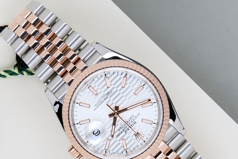 Datejust 36 'Silver Fluted Motif Dial - Jubilee'