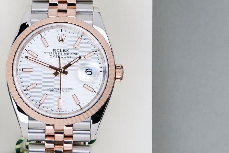 Datejust 36 'Silver Fluted Motif Dial - Jubilee'