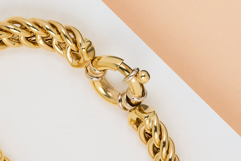 18ct. Yellow Gold Bracelet - 21CM