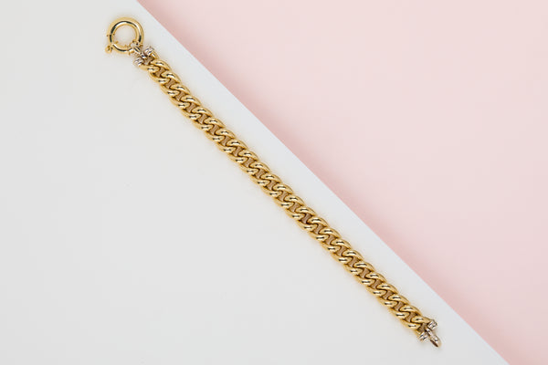 18ct. Yellow Gold Bracelet - 20.5CM
