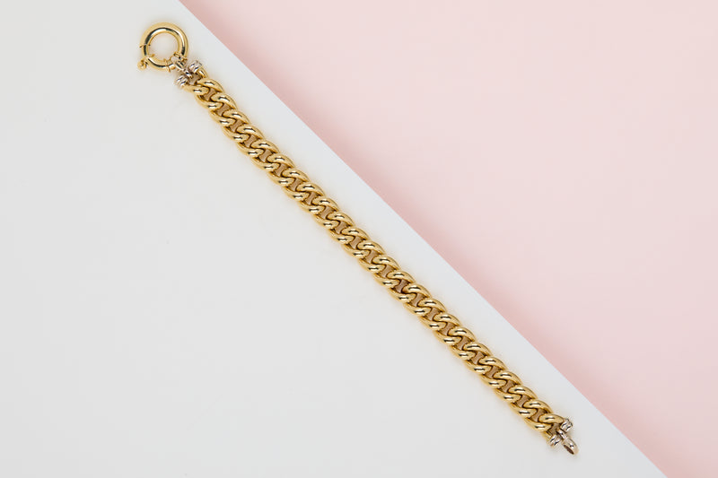 18ct. Yellow Gold Bracelet - 20.5CM