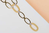 18ct. Yellow Gold Necklace & 0.21ct. Diamonds - 44 CM
