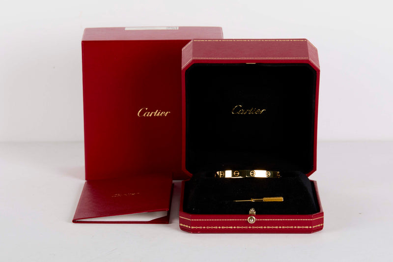 Love Bracelet - Yellow Gold - Size 16 - B&P