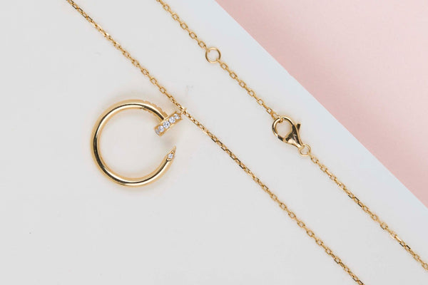 Juste Un Clou Diamond Necklace - Yellow Gold - 44CM - B&P