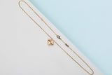 Vintage Alhambra Necklace - Yellow Gold - Guilloche - 42 CM - B&P