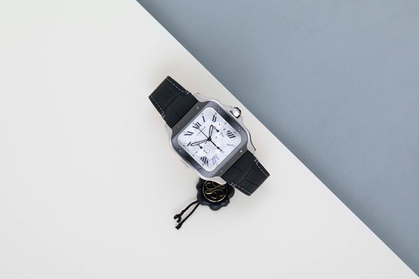 Santos Extra Large Chronograph 'Silver Dial'