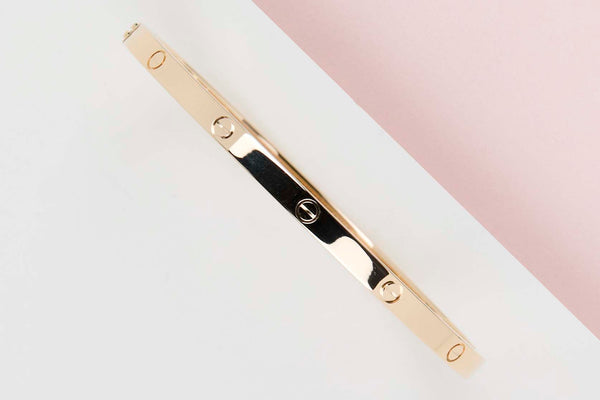 Love Bracelet Small - Yellow Gold - Size 17 - B&P