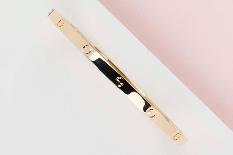 Love Bracelet Small - Yellow Gold - Size 17 - B&P