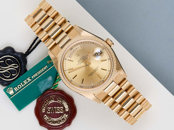 Day-Date 36 'Champagne Dial - President'