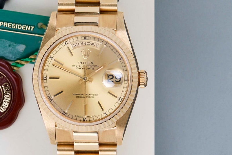Day-Date 36 'Champagne Dial - President'