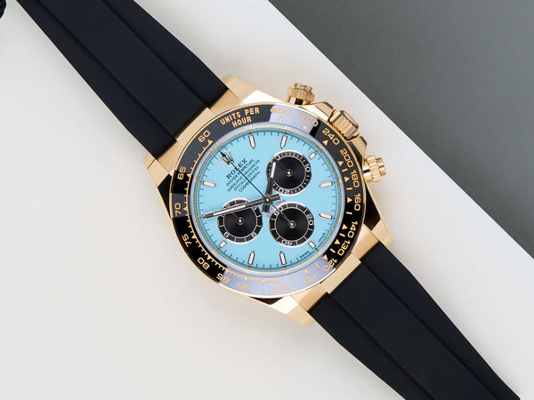 Daytona 'Yellow Gold - Tiffany Blue Dial - Oysterflex'