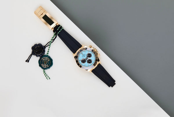 Daytona 'Yellow Gold - Tiffany Blue Dial - Oysterflex'