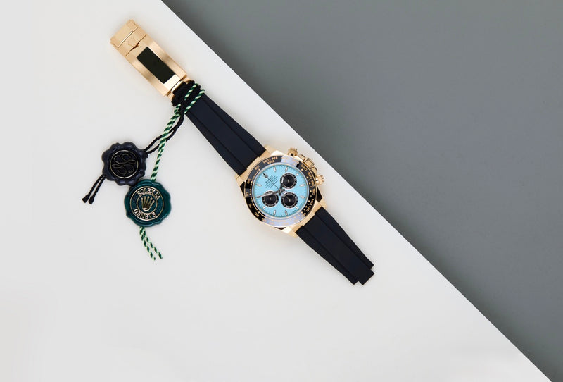 Daytona 'Yellow Gold - Tiffany Blue Dial - Oysterflex'