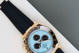Daytona 'Yellow Gold - Tiffany Blue Dial - Oysterflex'