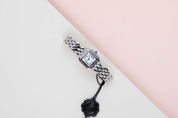 Panthere De Cartier Small 'Steel - White Roman Dial'