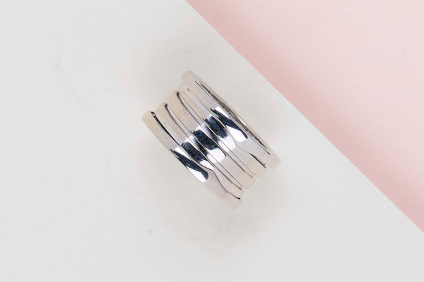 B.Zero 1 Four Band Ring - White Gold - Size 54 - B&P