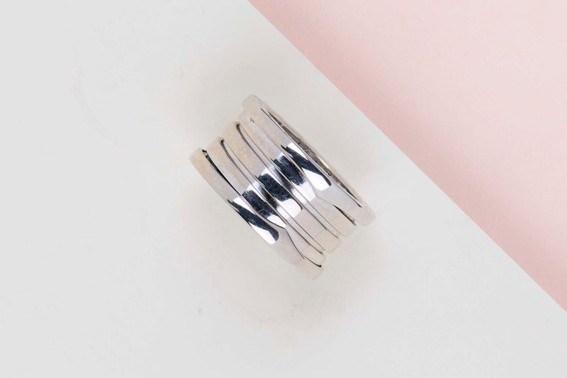 B.Zero 1 Four Band Ring - White Gold - Size 54 - B&P