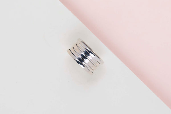 B.Zero 1 Four Band Ring - White Gold - Size 54 - B&P