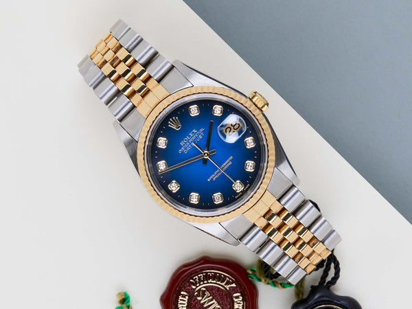 Datejust 36 'Blue Vignette Diamond Dial - Jubilee'