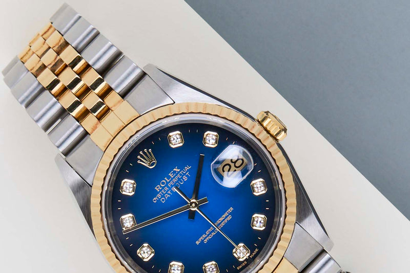 Datejust 36 'Blue Vignette Diamond Dial - Jubilee'