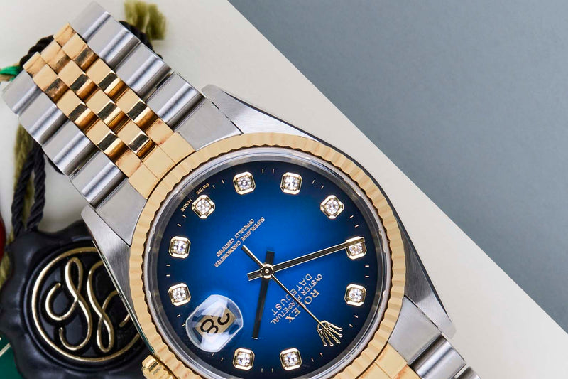 Datejust 36 'Blue Vignette Diamond Dial - Jubilee'