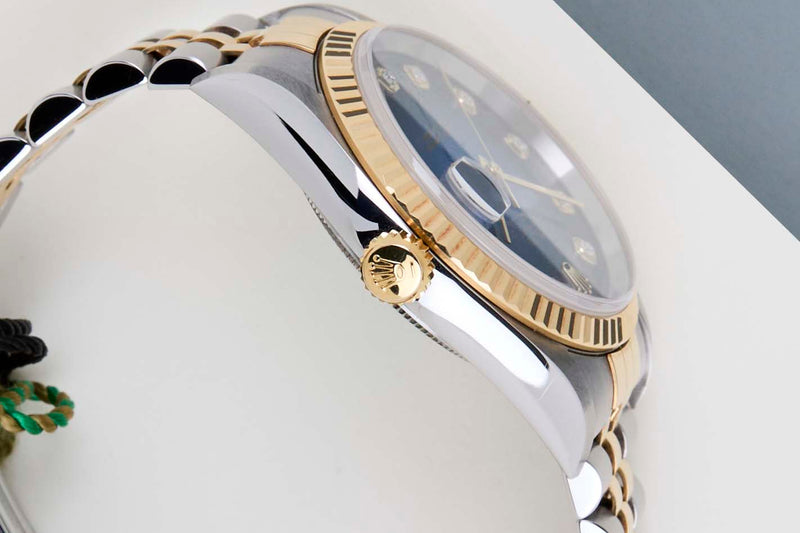 Datejust 36 'Blue Vignette Diamond Dial - Jubilee'