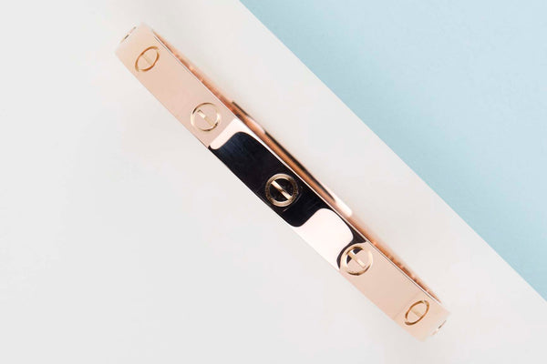 Love Bracelet - Rose Gold - Size 17 - B&P