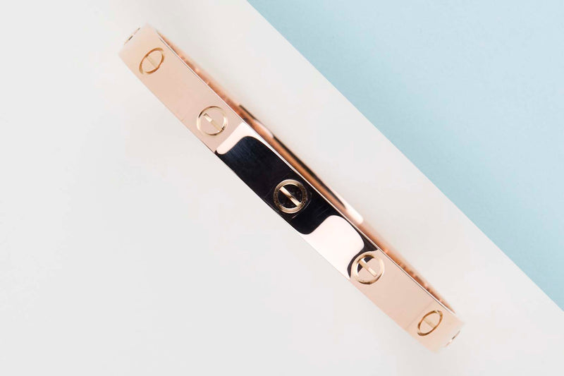 Love Bracelet - Rose Gold - Size 17 - B&P