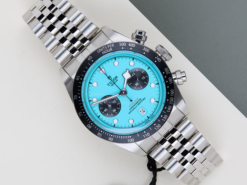 Black Bay Chrono 'Flamingo Blue - Jubilee'