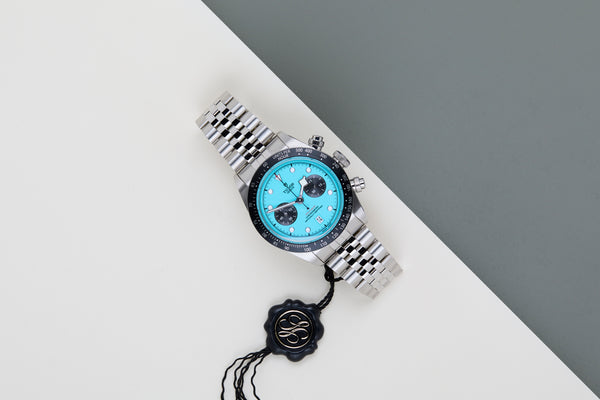 Black Bay Chrono 'Flamingo Blue - Jubilee'