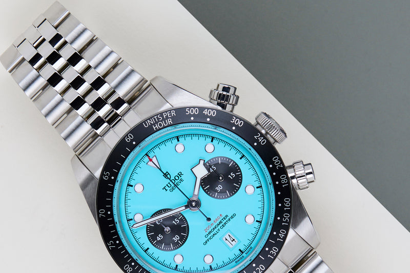 Black Bay Chrono 'Flamingo Blue - Jubilee'