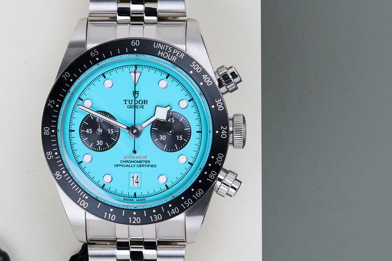Black Bay Chrono 'Flamingo Blue - Jubilee'