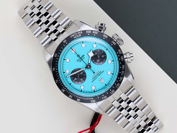 Black Bay Chrono 'Flamingo Blue - Jubilee'