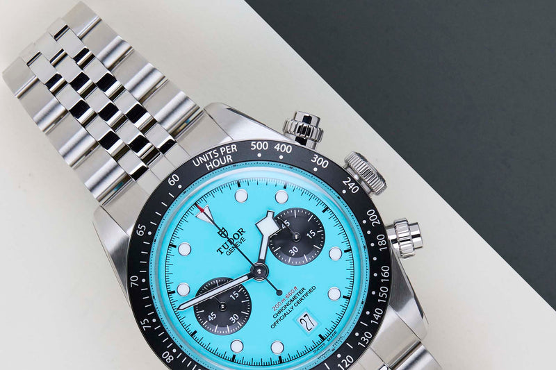Black Bay Chrono 'Flamingo Blue - Jubilee'