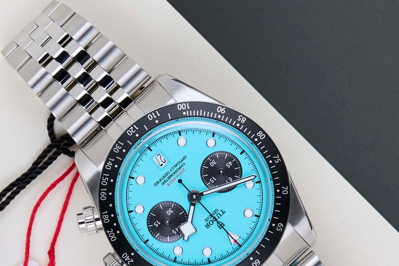 Black Bay Chrono 'Flamingo Blue - Jubilee'