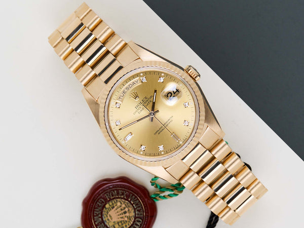 Day-Date 36 'Diamond Champagne Dial - President'