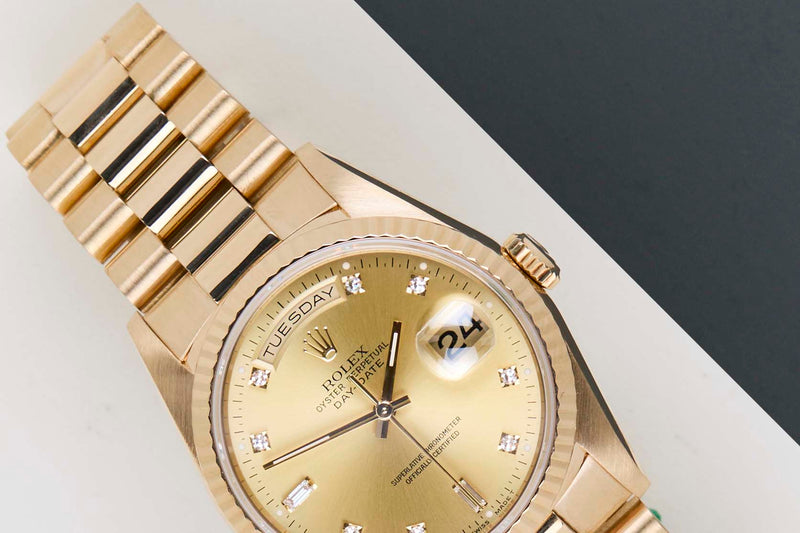 Day-Date 36 'Diamond Champagne Dial - President'
