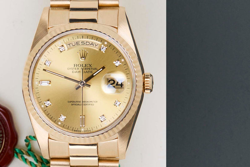 Day-Date 36 'Diamond Champagne Dial - President'