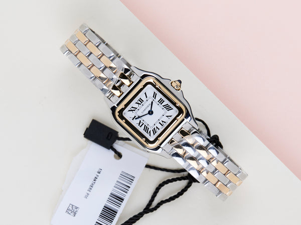 Panthère de Cartier Small 'Steel & Yellow Gold'