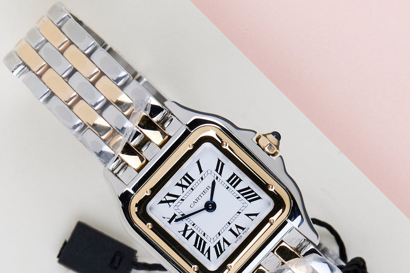 Panthère de Cartier Small 'Steel & Yellow Gold'