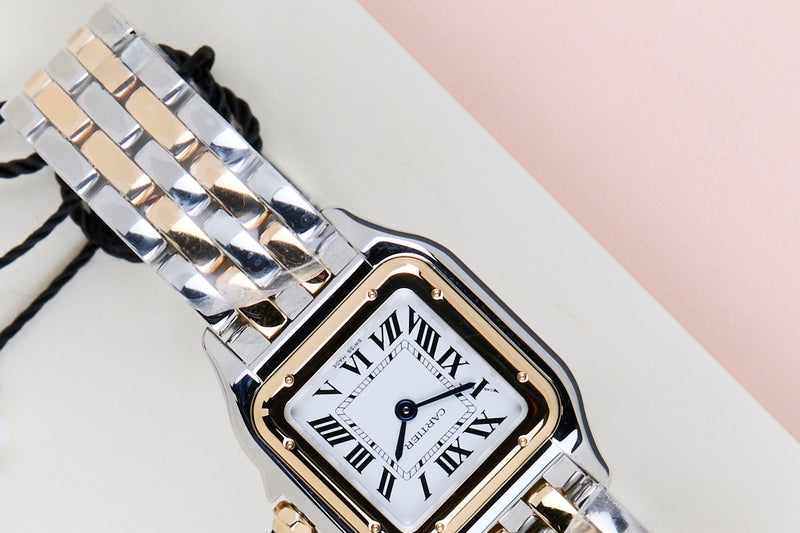 Panthère de Cartier Small 'Steel & Yellow Gold'