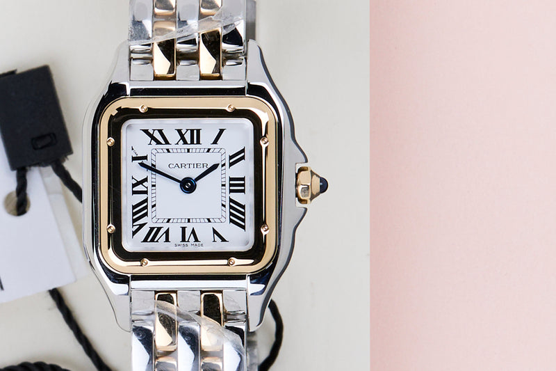 Panthère de Cartier Small 'Steel & Yellow Gold'
