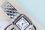Panthère De Cartier Small 'Steel - White Roman Dial'