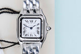 Panthère De Cartier Small 'Steel - White Roman Dial'