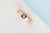 Love Ring Small - Rose Gold & Diamond - Size 54 - B
