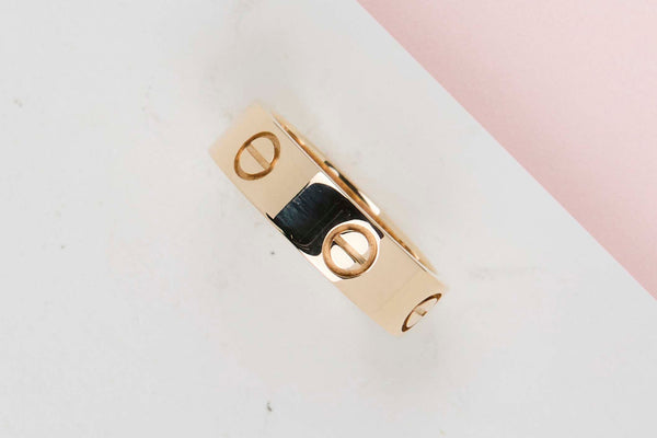 Love Ring - Yellow Gold - Size 53 - B