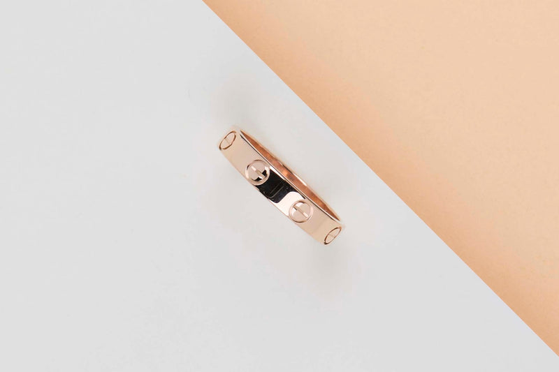 Love Ring Small - Rose Gold - Size 51 - B