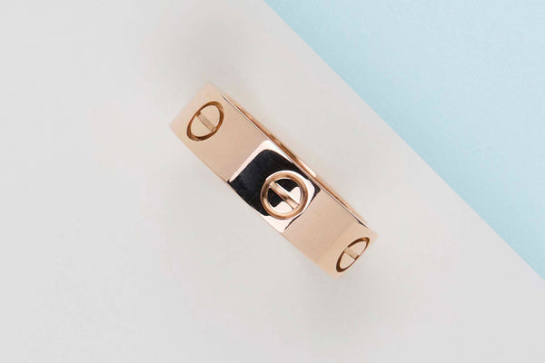 Love Ring - Rose Gold - Size 55 - B