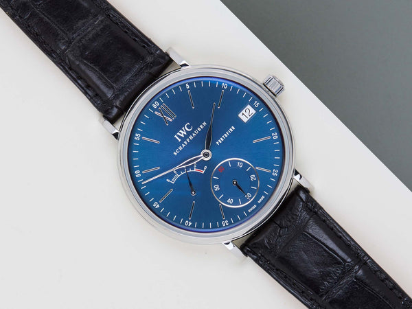 Portofino Hand-Wound 8 Days 'Blue Dial'