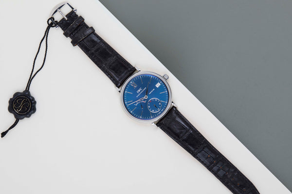 Portofino Hand-Wound 8 Days 'Blue Dial'